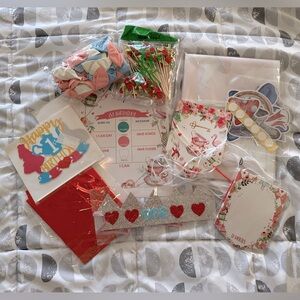 Miscillaneous Alice & Wonderland Party Decorations Supplies One Year